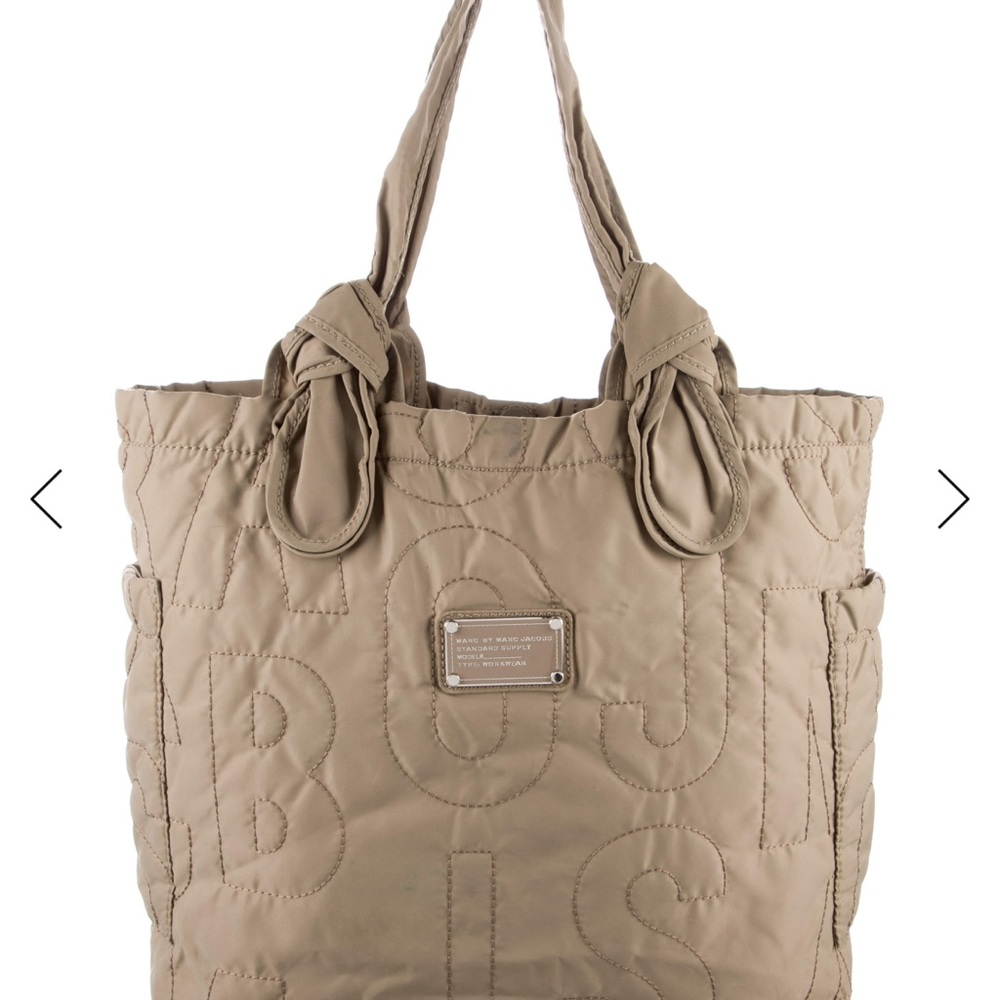 Marc Jacobs Quilted Gray Tote Bag